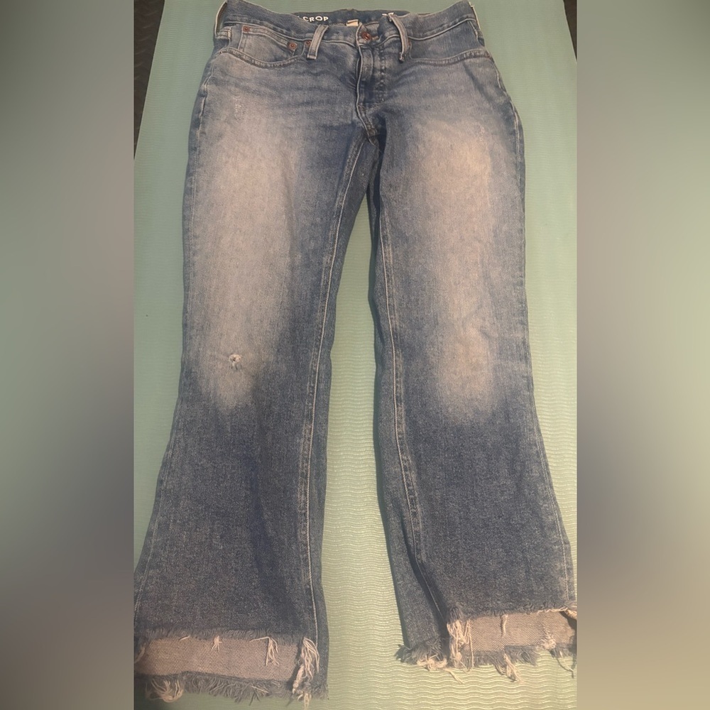 J. Crew Demi boot crop  Blue  Jeans size 27